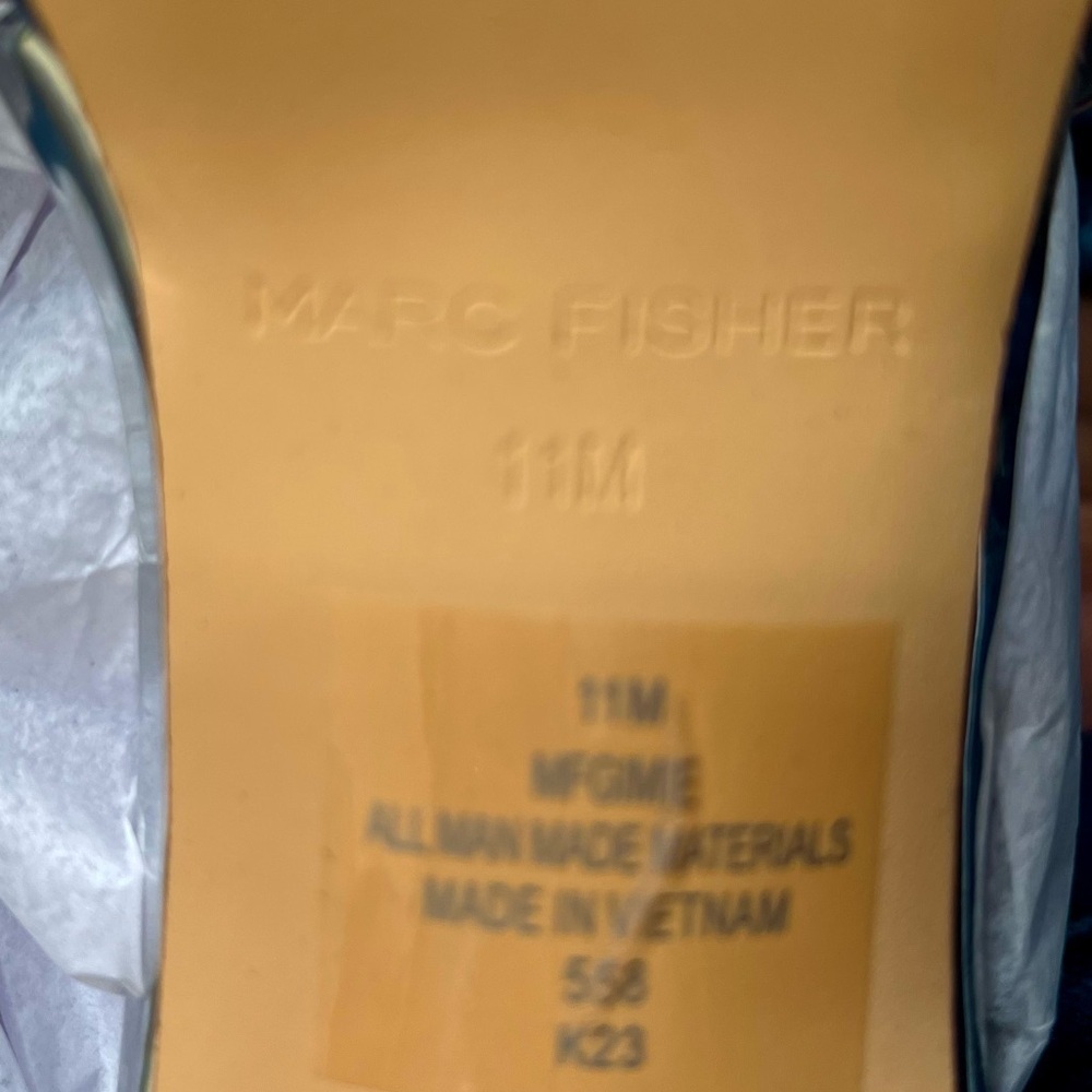 NEW Marc Fisher Women's Gimie Heeled Sandals - Silver US 11m - Picture 7 of 11